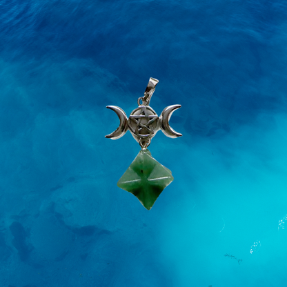 Merkabah Star Stone Chain  Pendulum